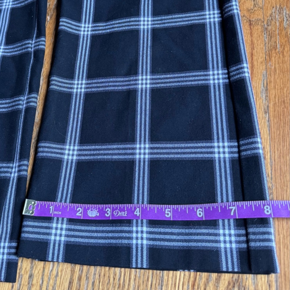 Express “Editor” Black and White Plaid Pants Slacks Size 4R - Picture 9 of 12